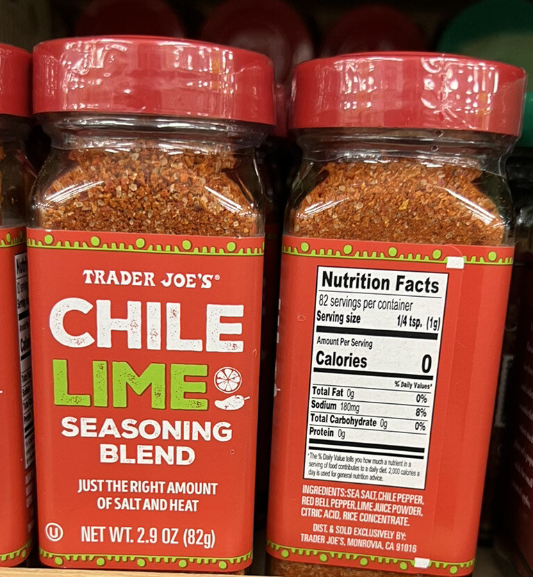 TRADER JOES CHILE LIME SEASONING BLEND!! HOT ITEM! 🔥2 pack!!