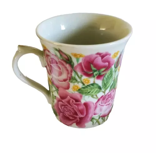Vintage 1995 Lenox Suzanne Clee Rose The Flower Blossom Mug Collection Teacup