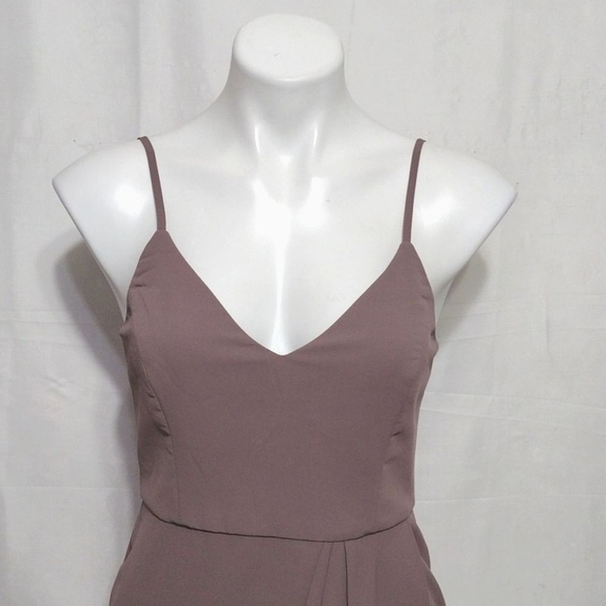 Lulu's Reinette Mauve Purple Tulip Hem Midi Dress Small | eBay