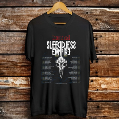 Lacuna Coil Sleepless Empire Tour 2025  T Shirt Full Size S-5XL
