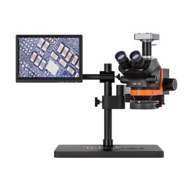 TBK-701 Trinocular HD 48M Pixels Electronic Microscope 7-50X for Solder & Repair