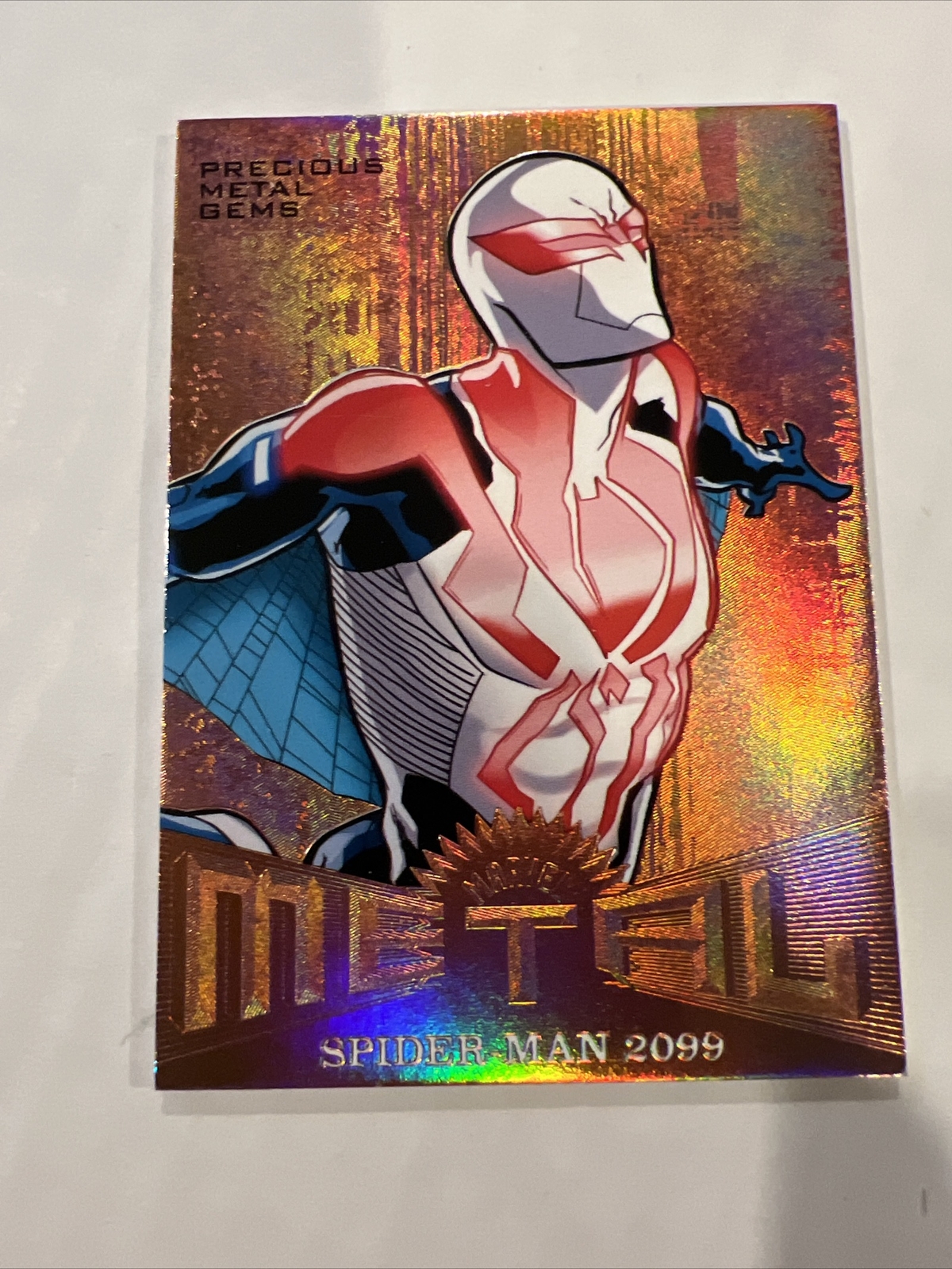 2017 Fleer Ultra Spider-Man Metal BRONZE PMG MM35 SM 2099 152/199 Insert💥💥💥*