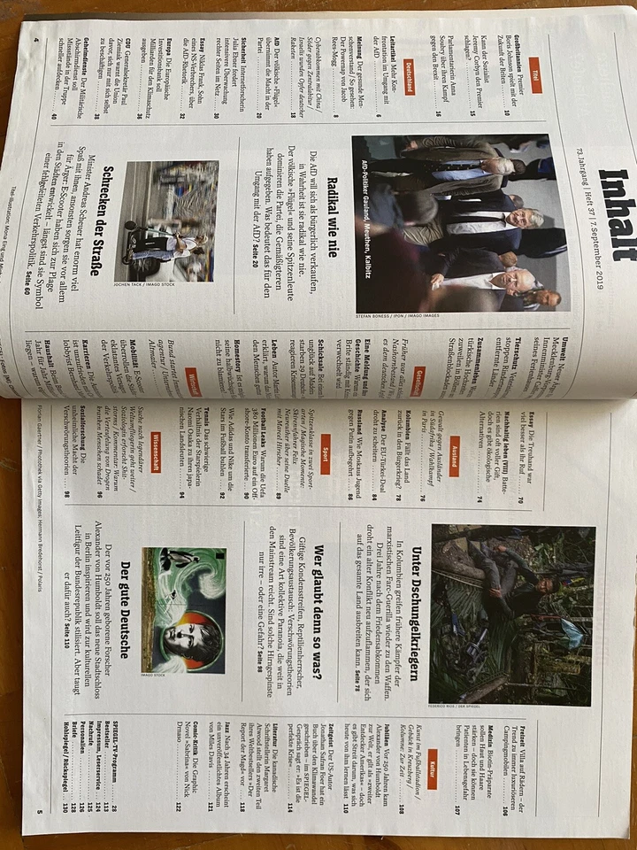 MAD Alfred King Boris Johnson AfD Radicals Chemtrails Der Spiegel Magazine 2019 - Image 2 of 4