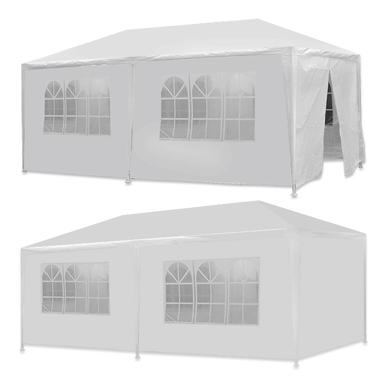 SEGAWE 10'x20' Gazebo Canopy Party Tent – Outdoor Wedding Pavilion, Waterproof Oxford Fabric, White