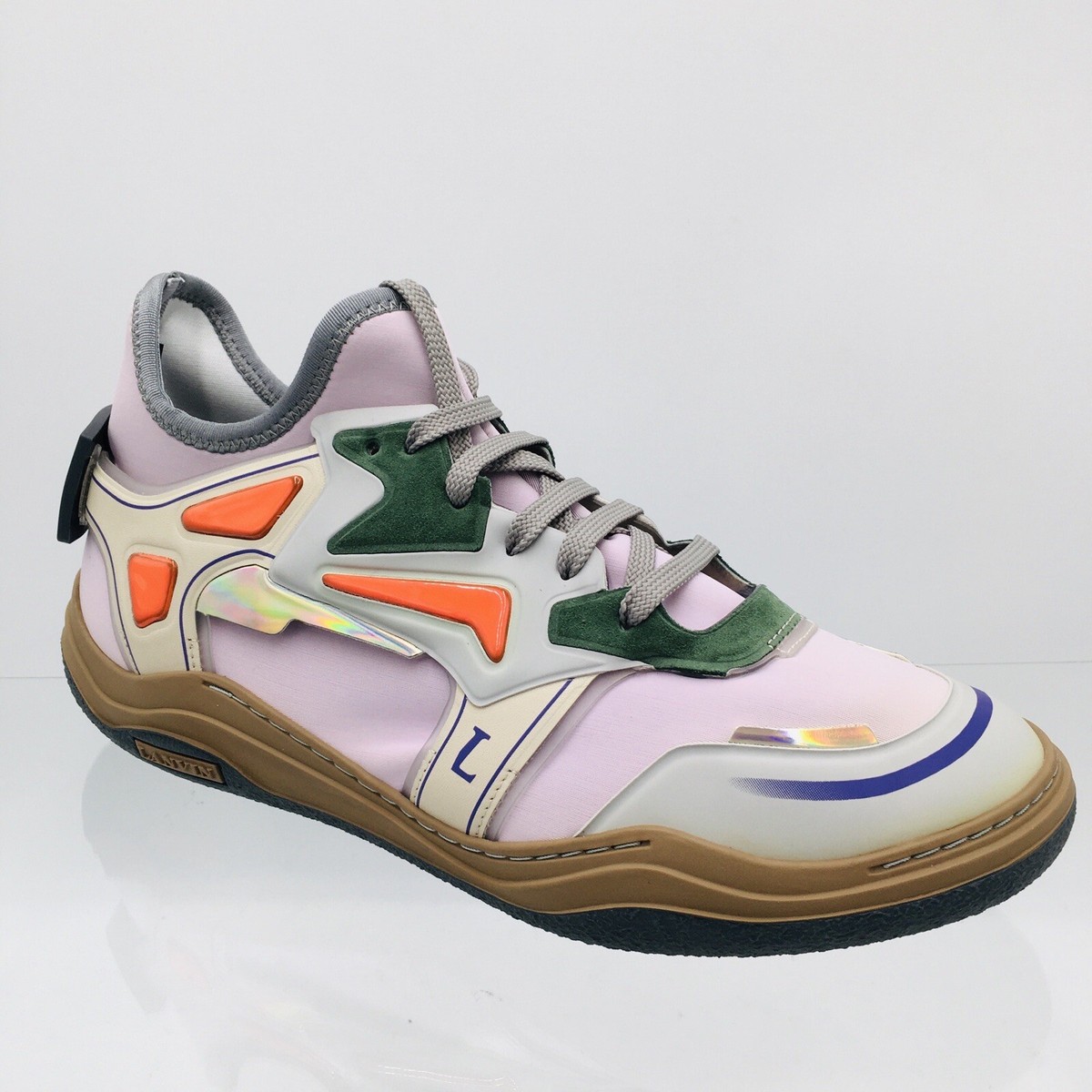 Lanvin Fm Skdmin Necu Neoprene H18 Pink Light Grey Men's Sneaker - Main Image