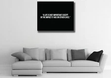 A life is not important except in the impact it has Canvas Print Motivation