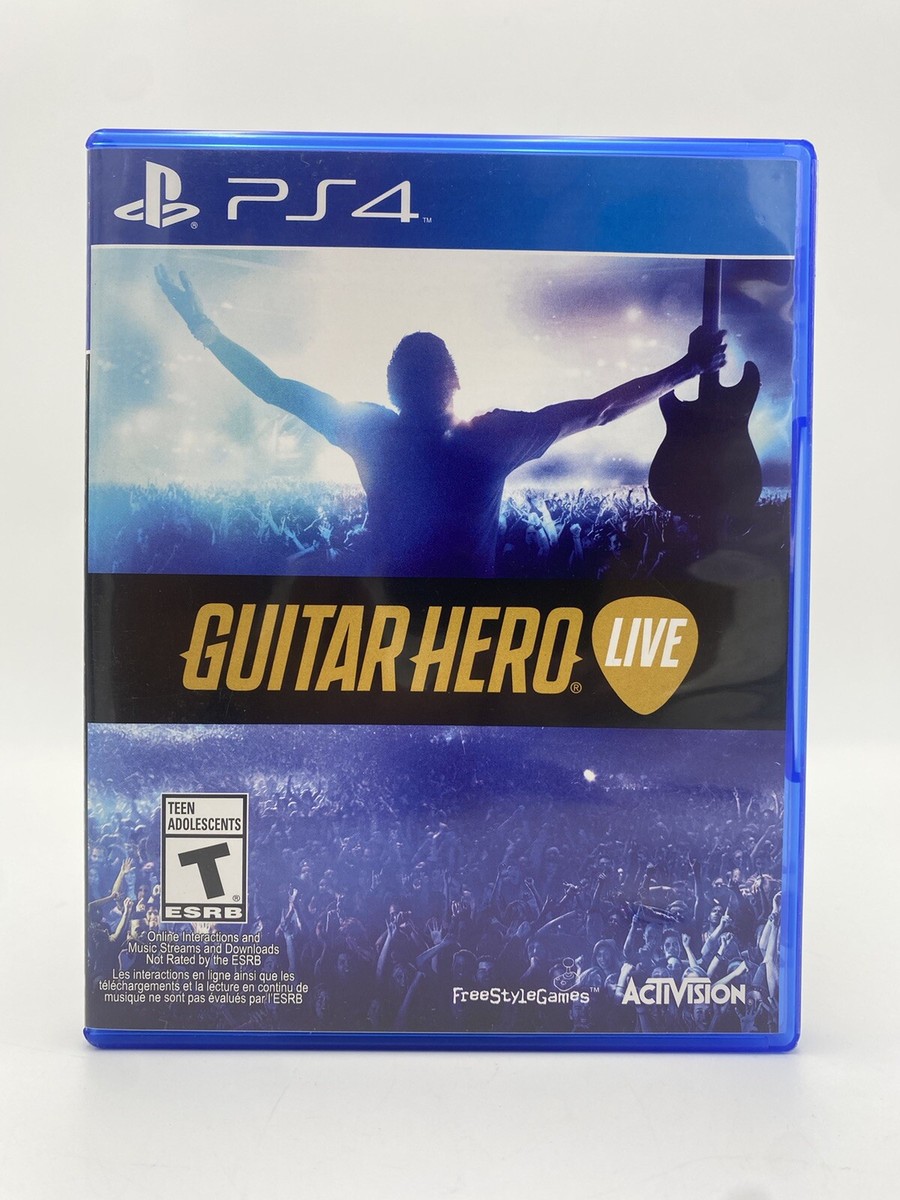 Guitar Hero Live Sony Playstation 4 PS4 2014 Case & Game Disc