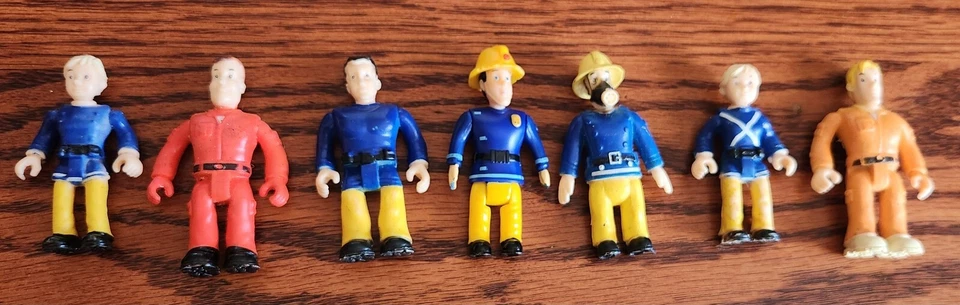 Lote 7 Piezas Bombero Sam Figuras de Acción Bombero Personajes de TV Foto 3 de 4