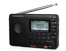 Retekess V115 Portable FM/AM/SW Radio Digital Speaker MP3 Player Rechargeable US