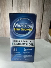 Anareal 5% Minoxidil Hair Growth Serum for Men + Women Premium Derma Roller Kit