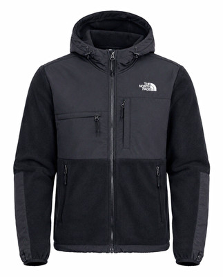 The North Face Men's Black Hooded Full Zip Jacket, Size M, Regular Fit