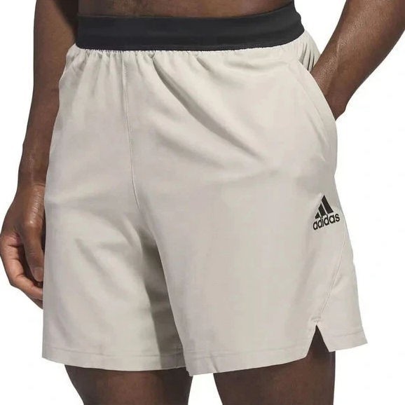 Adidas Athletic Shorts Trainin Cream/Black Size S