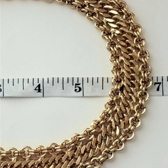 Guy Laroche Necklace Heavy Link Chain Necklace NEEDS REPAIR