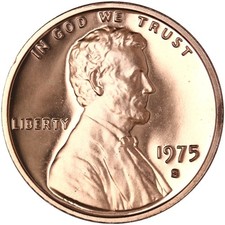 1975 S Lincoln Memorial Cent Gem Cameo Proof