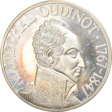 France, Médaille, Napoléon Ier, Maréchal Oudinot, History, 1976, FDC, Argent