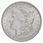 AU+ 1890-S Morgan Silver Dollar (1 coin) *7396