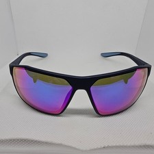 Nike Windstorm E Men's Geometric Wrap Sunglasses w/ Mirror Lens - CW4673