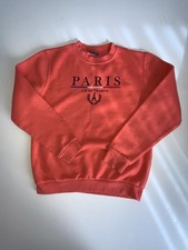 Paris Crewneck Sweatshirt Pink Pullover Size ...