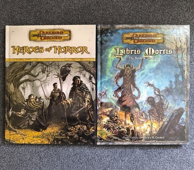 Heroes of Horror & Libris Mortis Dungeons & Dragons D&D 3.5E Near Mint Original