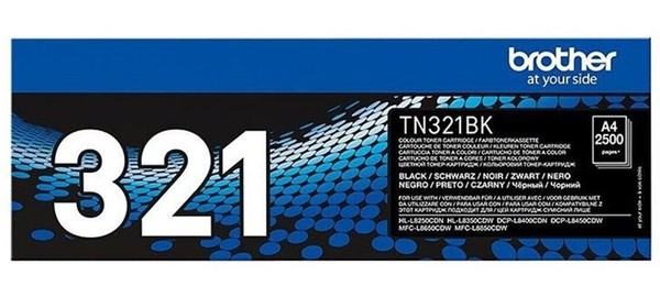 Original Toner Brother TN-321BK Schwarz TN321BK TN321 TN-321 FüR Ca. 2500 Seiten-image