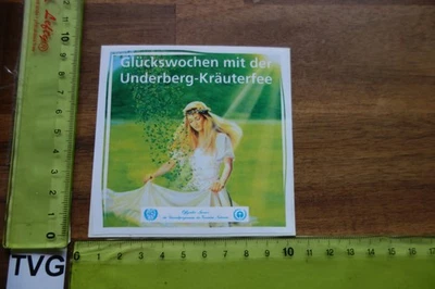 Alter Aufkleber Spirituosen Kräuter-Likör UNDERBERG Kräuterfee - Bild 1 von 2