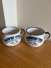Vintage Soup Recipe Mugs – Mushroom & Onion – Set of 2