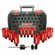 Diablo DHS14SGP 14 Piece General Purpose Bi-Metal Hole Saw Set