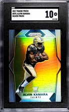 🏈 Alvin KAMARA RC *Silver Prizm* Rookie SGC 10 2017 Panini #291 POP 32 🔥 Gem