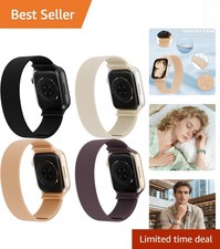 Colorful 4-Pack Adjustable Nylon Bands for Apple Watch 38-49mm   Perfect Gift 