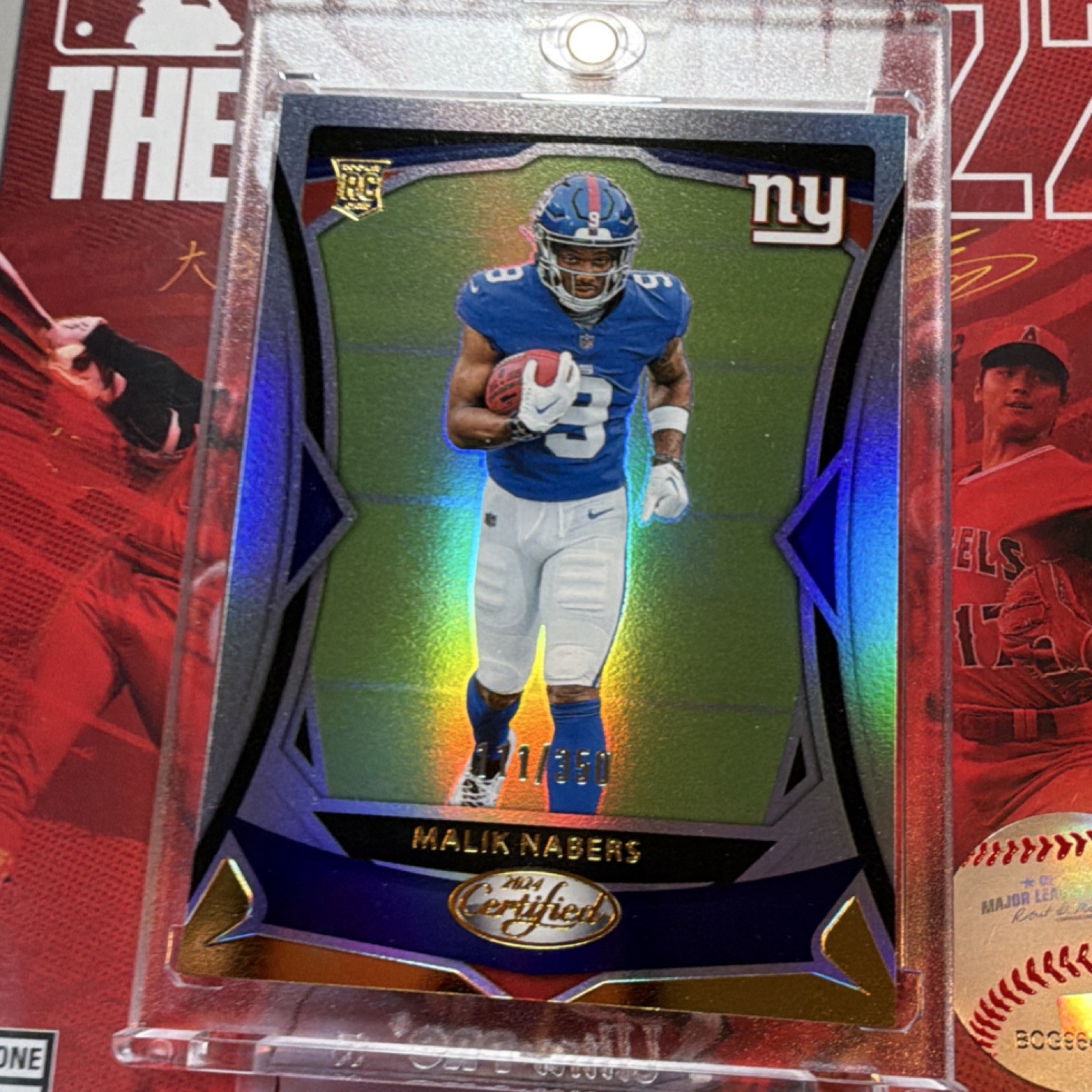 Malik Nabers 2024 Panini Certified Rookie Serial Numbered /350 #105 Giants