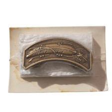 Harley-Davidson Members Pin HOG Feather Gold Tone 1.5" Owners Group NEW