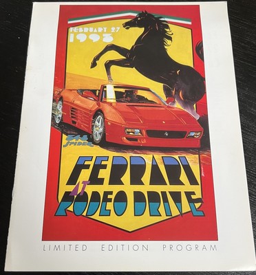 Ferrari 348 Spider | Debut Program '93| Rodeo Drive, Beverly Hills | Original