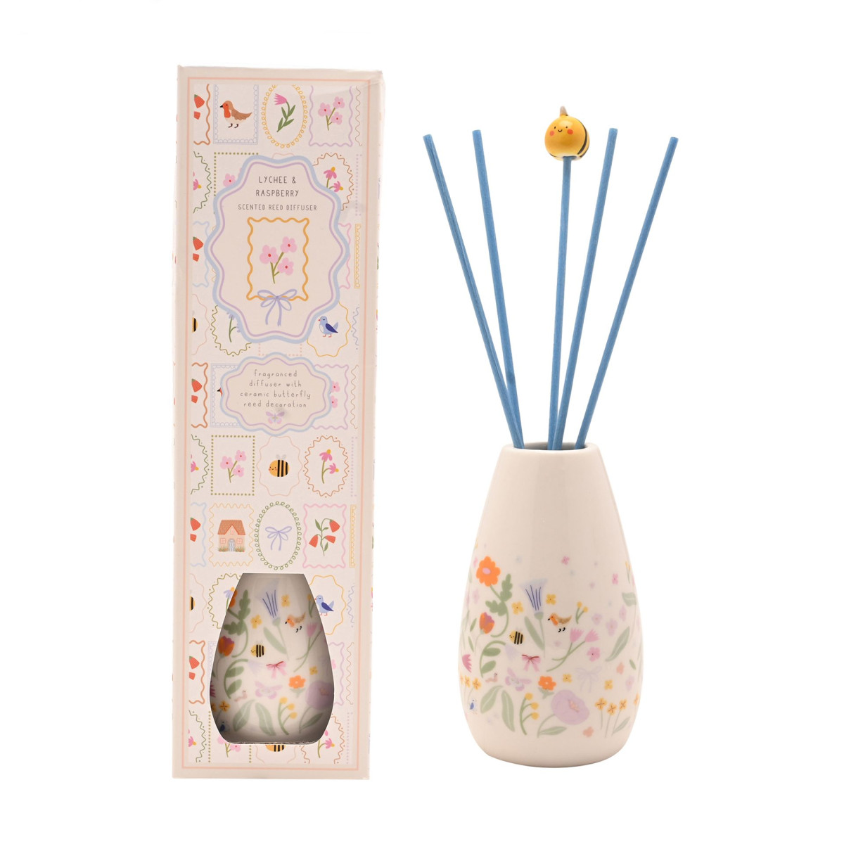 Love Life - Reed Diffuser - Lychee & Raspberry - White - 0.3kg - Image 2