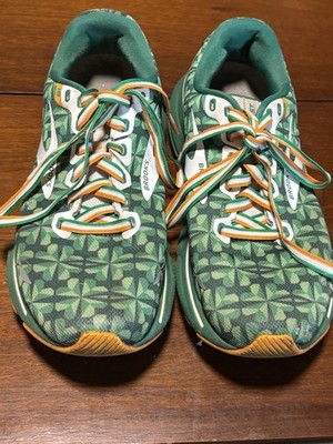 Brooks Ghost 15  Run Lucky  St. Patrick s Day Running Shoes Size 8.5 Shamrock