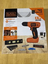 Trapano avvitatore a batteria BLACK+DECKER 8V Max + 44 pezzi Kit Progetto Arredamento Casa