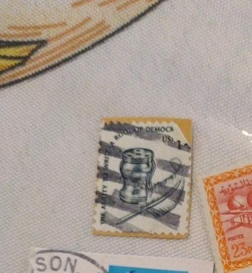 STAMP US SCOTT 1581 "Quill & Inkwell" 1 CENT 1977 As Is
