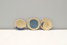 African Basket Botswana Natural Colors Food Basket Set of 3