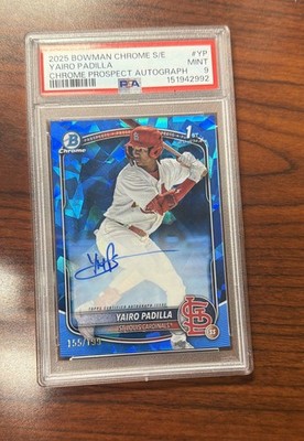 2025 Bowman Chrome Sapphire Edition - Prospects Autographs Yairo Padilla...