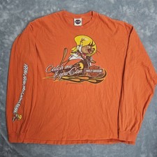 Harley-Davidson Looney Tunes Shirt Mens XL Long Sleeve Speedy Gonzalez