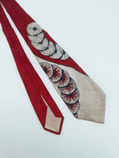 vintage 1940s 1950s rayon swing tie necktie