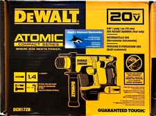 DeWalt DCH172B Cordless Rotary Hammer Drill (Tool Only) 20-Volts 5/8" - Black