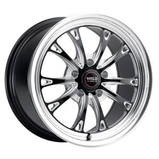 Weld Racing Wheels Belmont Drag 17x10 +40 Gloss Black Milled 5x112 (QTY 1)