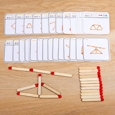 Holzpuzzle Spiele Montessori IQ Training Logisches Spielzeug Lehrmittel Reisen