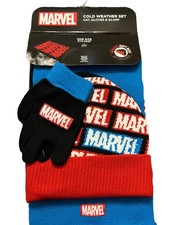 Marvel - Cold Weather Set - Hat/Gloves/Scarf - 3Pcs Set One Size Fits Most