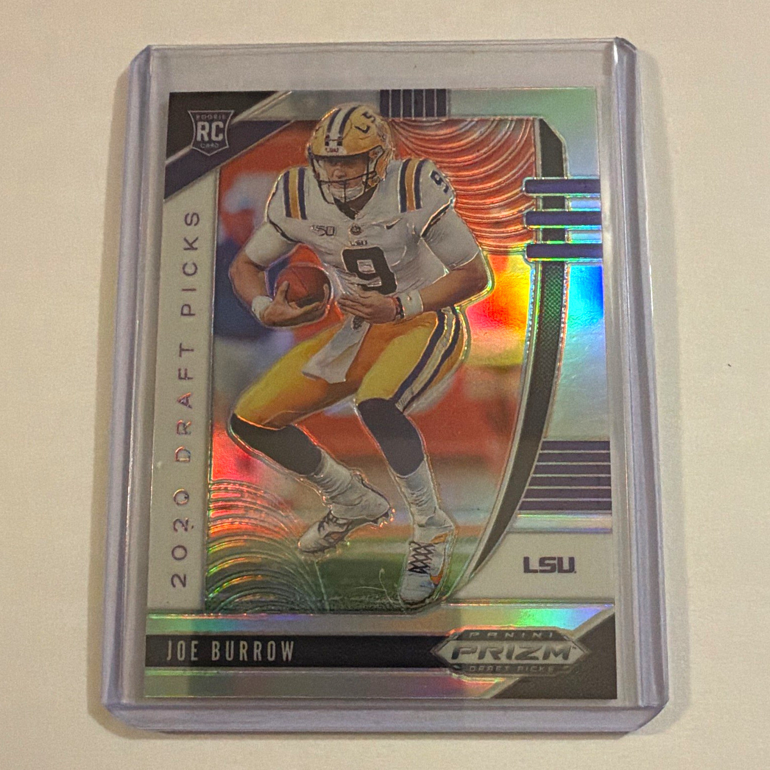 Panini 2020 Prizm Draft Picks Joe Burrow Rookie Silver Prizm #105 LSU NCAA