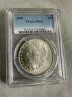1885 Morgan Silver Dollar PCGS MS63 $1 Philadelphia Mint