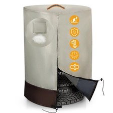 Tire Storage Cover  Heavy Duty 420D Tire Stack Cover Waterproof Outdoor In