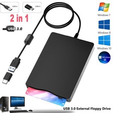 USB 3.0 External 3.5inch 1.44MB Floppy Disk Drive Portable Floppy For Laptop PC