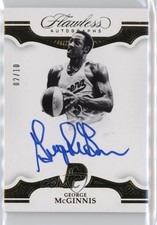 2018-19 Panini Flawless Gold 2/10 George McGinnis #FA-GMG Auto HOF 3d3