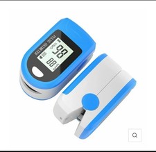 Finger Oximeter Oxygen Saturation SpO2 OLED Meter Heart Rate measures Blue
